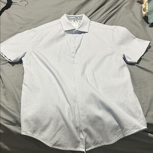 Denim & Flower Light Blue Patterned Button Down Shirt